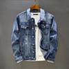 Spring Vintage Denim Jacket for Men Trendy Slim Fit Smooths Your Silhouette New Style Casual Clothing