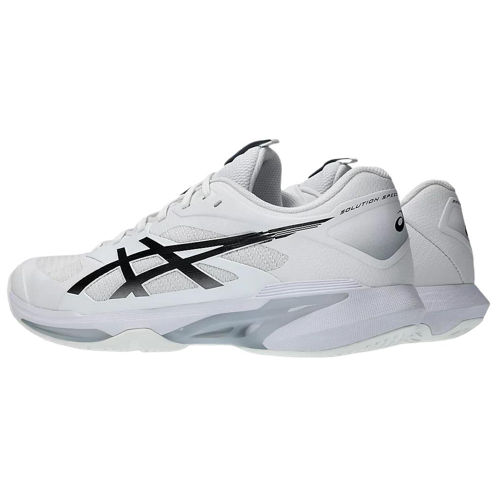Asics Кроссовки Solution Speed ​​FF 4 Comfortable Fit Non-Slip Low-Top Tennis Shoes Men White Black 1041A532-100