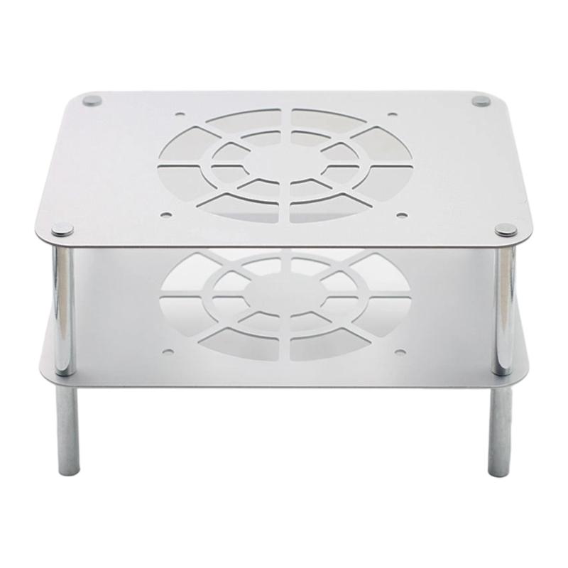 Aluminum Router Heat Sink Double Layer Structure Tool Free Setups Sleek Modern Design Airflows for WiFi Devices