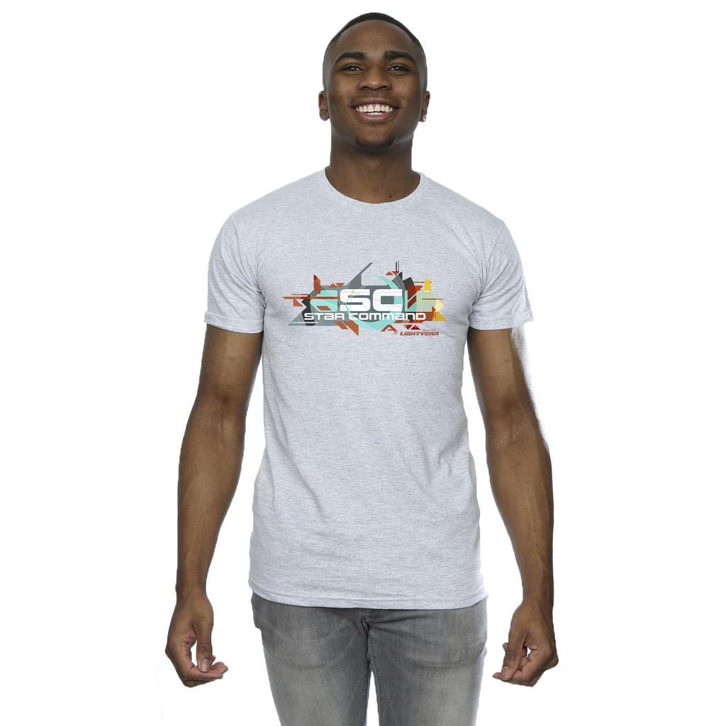 Disney Mens Lightyear Star Command Graphic Title T-Shirt