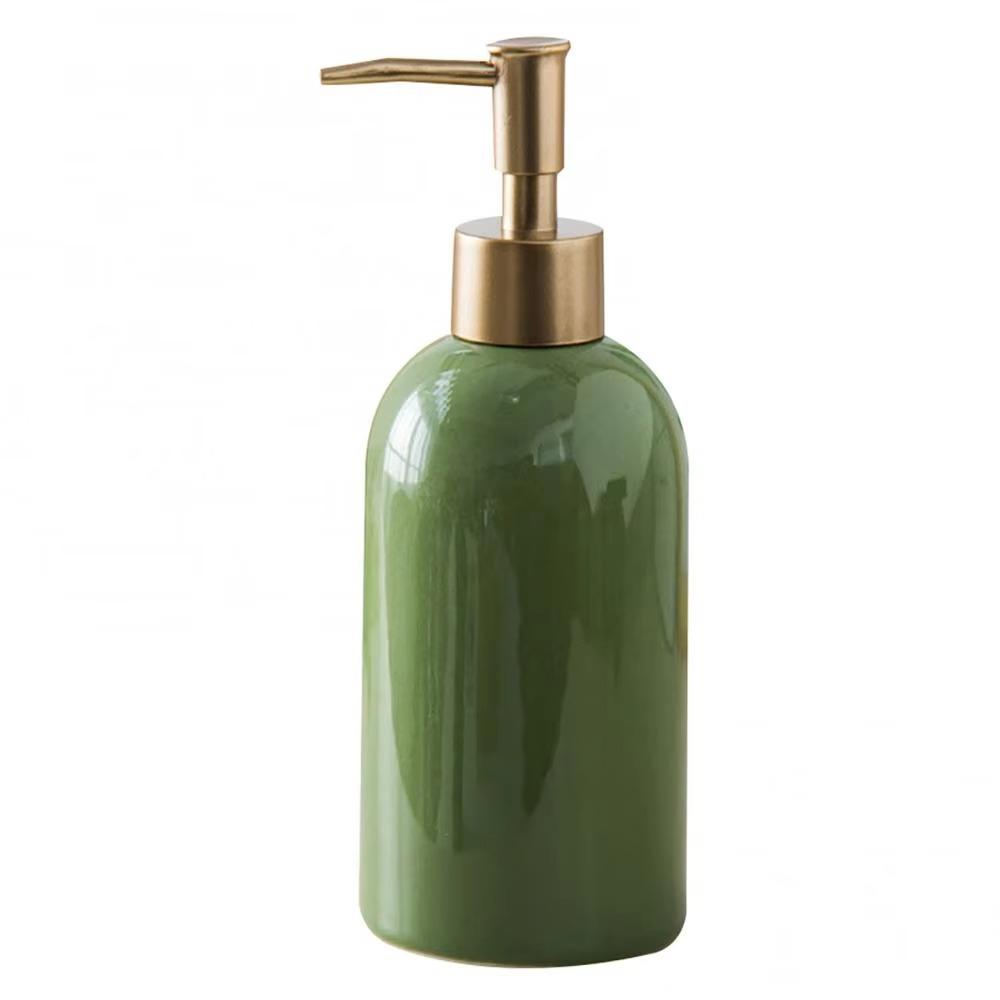 Press Type Ceramic Soap Dispenser Empty Hand Sanitizers Container Modern Liquid Pump Bottle  Sink