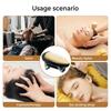 Professional Cordless Men'  S Barberology Massager Handheld Metal Heat Massage Tool USB Rechargeable 2 Massage Heads Node
