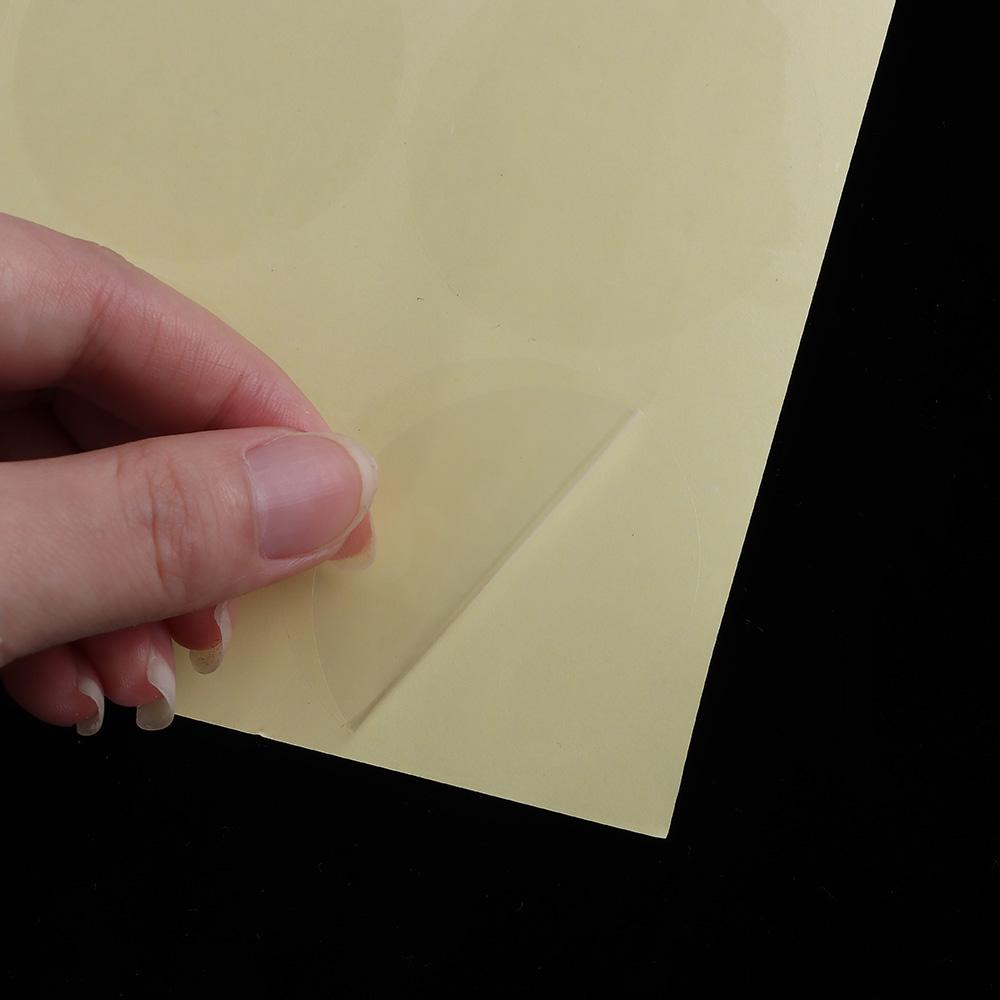 8/24/48/70/96/132pcs Bags Wafer Gloss Self Adhesive Label Dot Sticker File Sealing Transparent