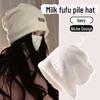 Women's Plush Fisherman Hat: Winter Warm Rabbit Fur, Face-Covering, Large Head Circumference, Small Fur Cold-Weather Protection.
