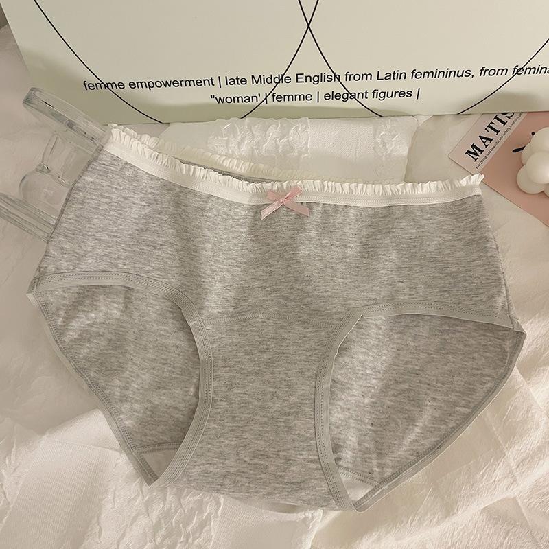 Трусики детские из хлопка класса А 7А антибактериальные, удлиненные, из чистого хлопка, удобные, с мешком на талии и треугольными чашечками