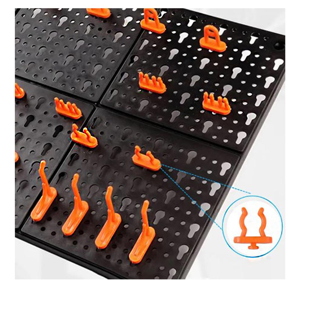 10 шт. Крючок для аппаратного инструмента Настенная подвесная пластина для аппаратного инструмента Детали ящика для инструментов Гаражная мастерская Стойка для хранения Подвесное отверстие