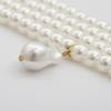 Minimalist Pearl Pendant Necklace Handcrafted Multilayer Geometric Jewelry For Ladies