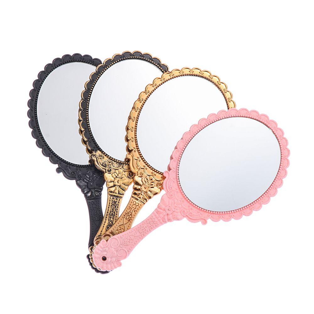 New Hot Makeup Mirrors Dresser Mirror Vintage Oval-Shape Handheld Mirror Vanity Mirror