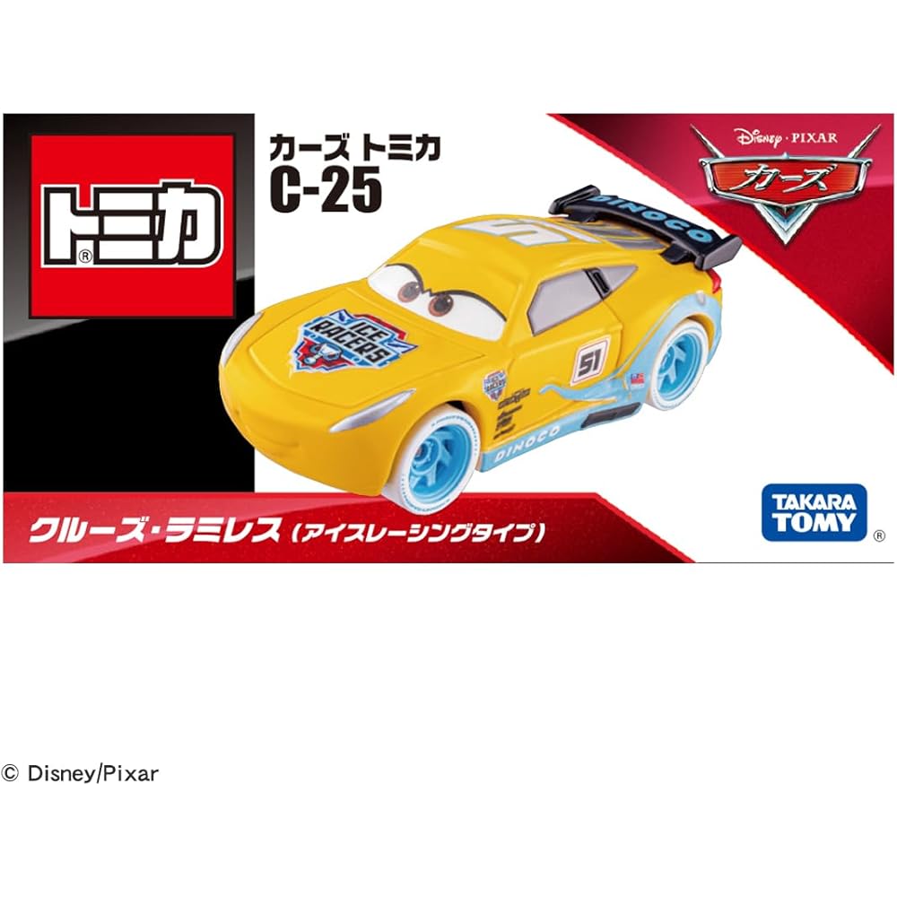 Takara Tomy Тачки Disney Tomica C-25 Круз Рамирес Ледовый Заезд Миниатюрная Игрушечная Машинка для Детей от 3 лет
