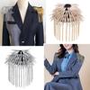 Hip-hop Tassel Epaulette Rivet Spike Shoulder Jewelry Delicate Clothing Accessories  Men Women