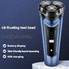 Electrical Rotary Shaver for Men 4D Floating Blade Washable USB Rechargeable Shaving Beard Machine