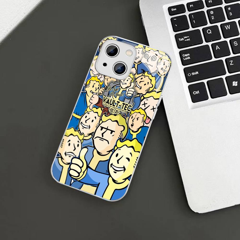 F-Fallout S-Series 4 Cool Game Tempered Glass For Iphone 14 13 12 11 Pro Mini XS MAX 14Plus X XS XR Fundas