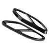 Set of 2 Black Exhaust Pipe Cover Trims for GLC C C207 Coupe Mercedes-Benz E-Class 2014-2017 (Black)