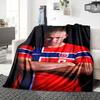 Haalands Number Jersey Blankets Flannel Printed Breathable Warm Throw Blanket for Home Office Bedspreads 0708a84