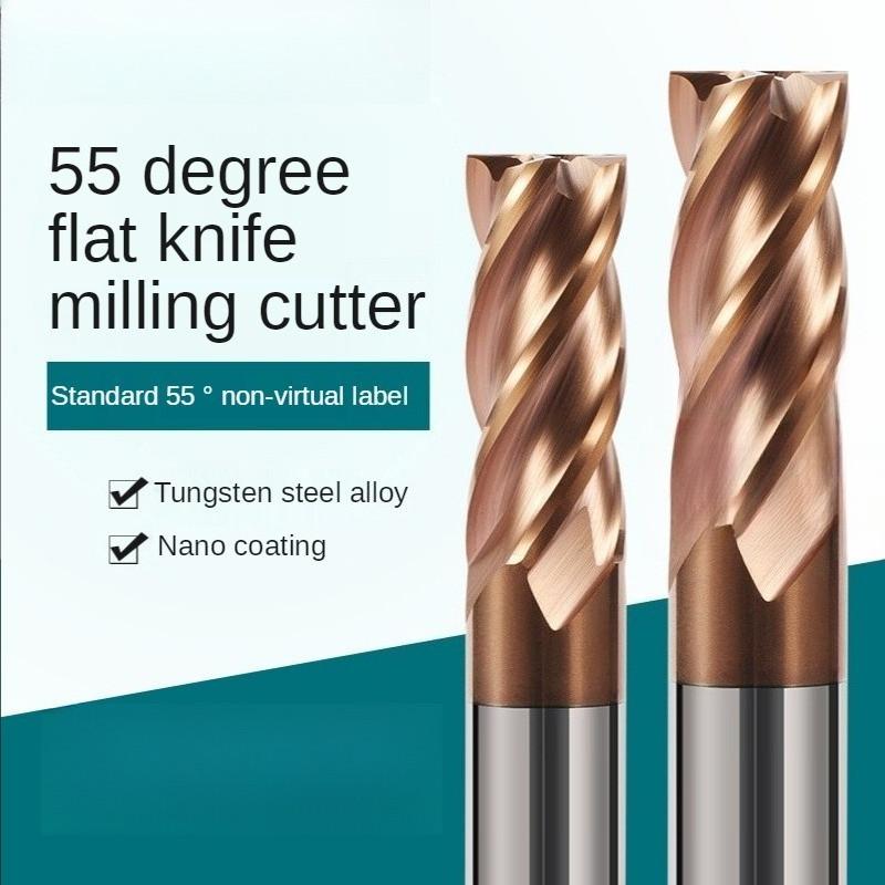 55 Degree Tungsten Steel Milling Cutter 4-blade Extended Carbide End Mill 200 Length And 150 Length CNC Hardware Tool