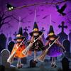 Kid Toy Broom Girl Angel Pendant Bell Foot Witch Figurine Handicraft  Party Supplies