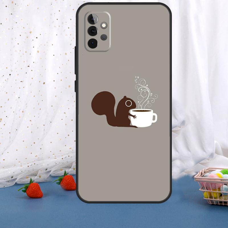 Мультяшное животное Белка Для Samsung Galaxy A55 A35 A05 A52 A32 A22 A54 A14 A16 A26 A36 A56 A06 A15 A53 A33 A13 Чехол