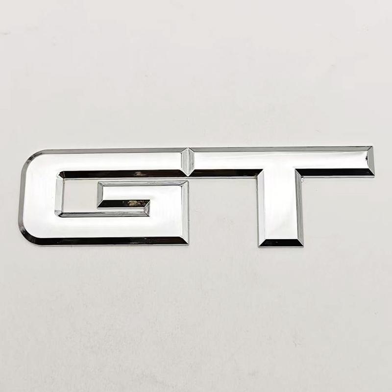 ISPN4 3D Metal Car Styling Logo GT Badge Rear Trunk Sticker Front Grille Emblem Decals For FORD Mustang GT Auto Accessories