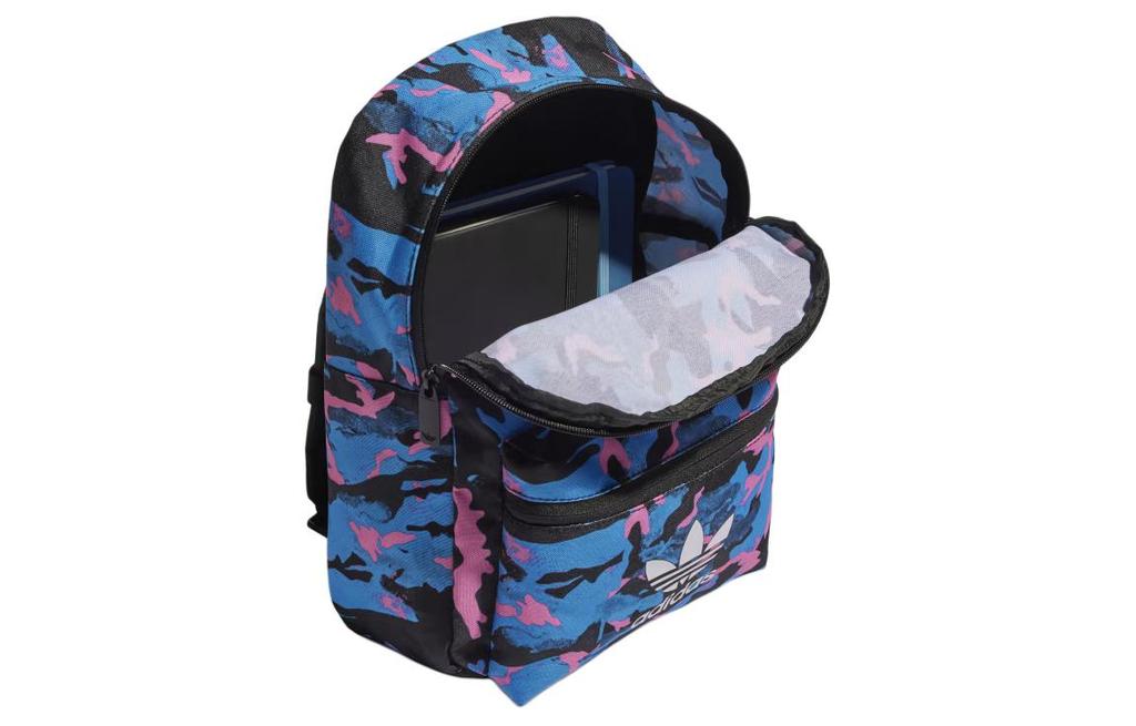 adidas Рюкзак Originals Trefoil из переработанного полиэстера, однотонный, унисекс, цвет Pulse Blue & Carbon & Black HK4942