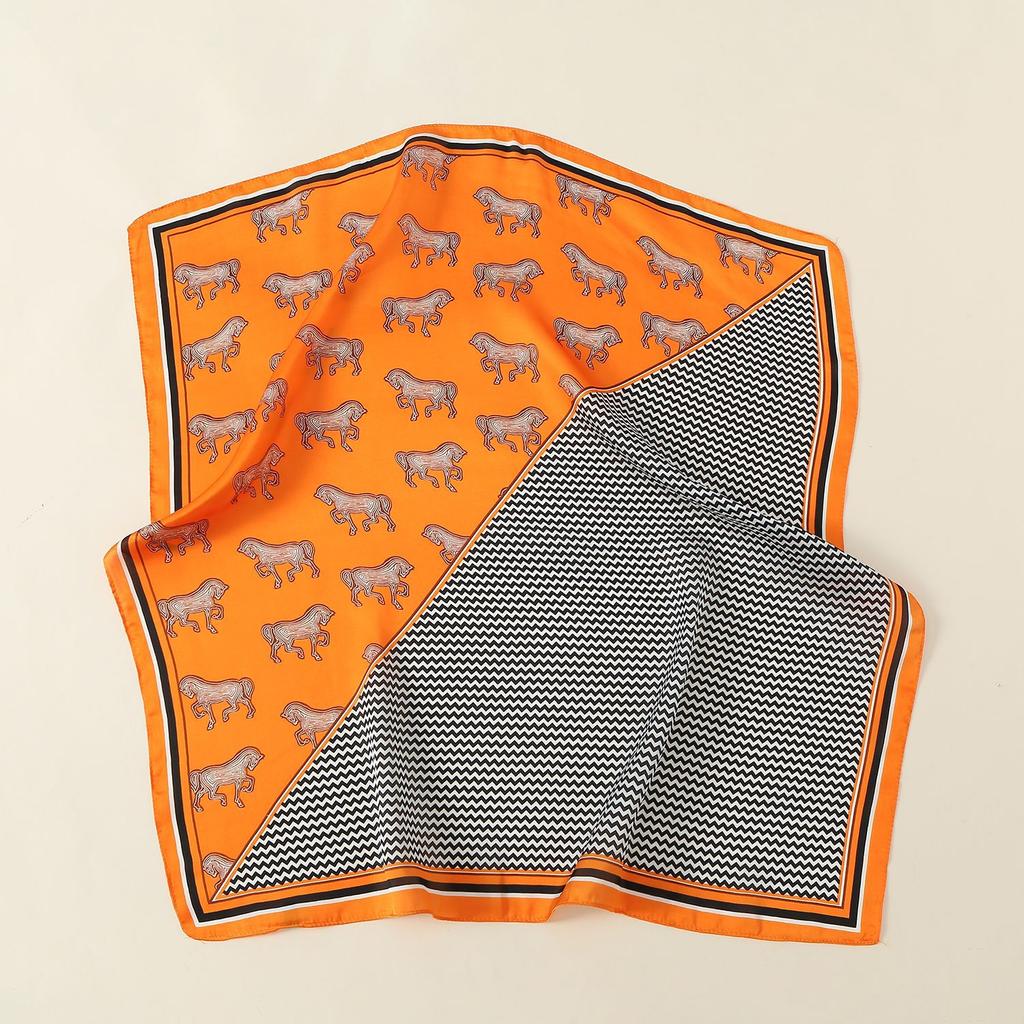 2024 New 70 CM Silk Shirt Decoration Small Square Scarf Fashionable And Versatile Commuting Scarf Neck Protection Scarf