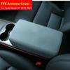 Для Tesla Model 3 Y 2023 Аксессуары Подлокотник Защитная крышка коробки Белый Мягкий TPE Центральная консоль Панель Накладка