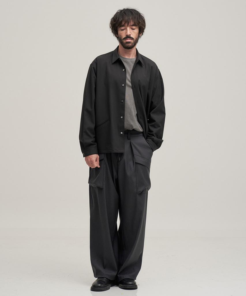 ANOTHER OFFICE Utility Cargo Slacks (Charcoal)