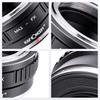 Адаптер крепления CONCEPT M42 для Fujifilm, Переходник для смены байонета объектива Fujifilm, Прямо от производителя адаптеров для камер Fujifilm и объективов K&F, X-Mount, M42-FX