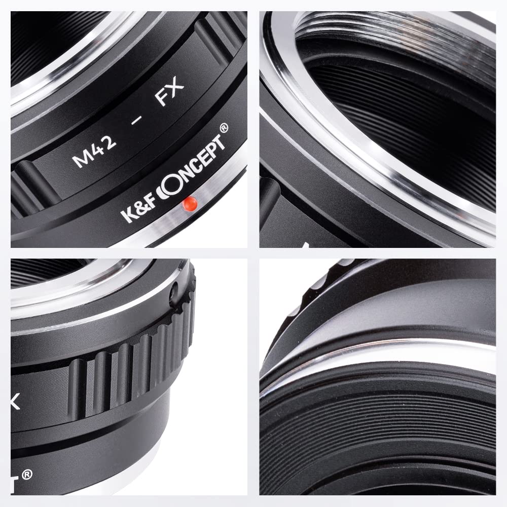 Адаптер крепления CONCEPT M42 для Fujifilm, Переходник для смены байонета объектива Fujifilm, Прямо от производителя адаптеров для камер Fujifilm и объективов K&F, X-Mount, M42-FX