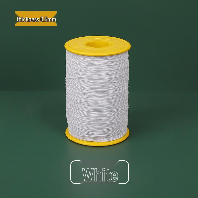 0.5mm High-Elastic Colored Sewing Thread - Super Fine, Durable, Round Cord for Clothing and Crafts
