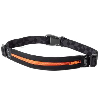 SNAP GEAR GLOOP РЕМЕНЬ ПУТЕШЕСТВИЕ Идеально для улицы и SNP-502-009 (Размер M) Черно-оранжевая молния, Бег, Активный отдых, Путешествия. Эластичный, компактный,
