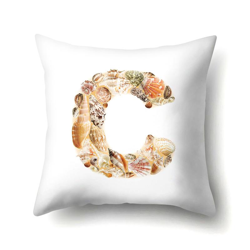 Полиэстеровая наволочка Автомобильная декорация Дом Наволочка с принтом 26 английских букв