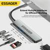 Essager 7 в 1 Usb C Hub Usb Type-C к HDMI-совместимой док-станции для ноутбука Macbook Pro Air Extensor Usb 3,0 Адаптер-сплиттер