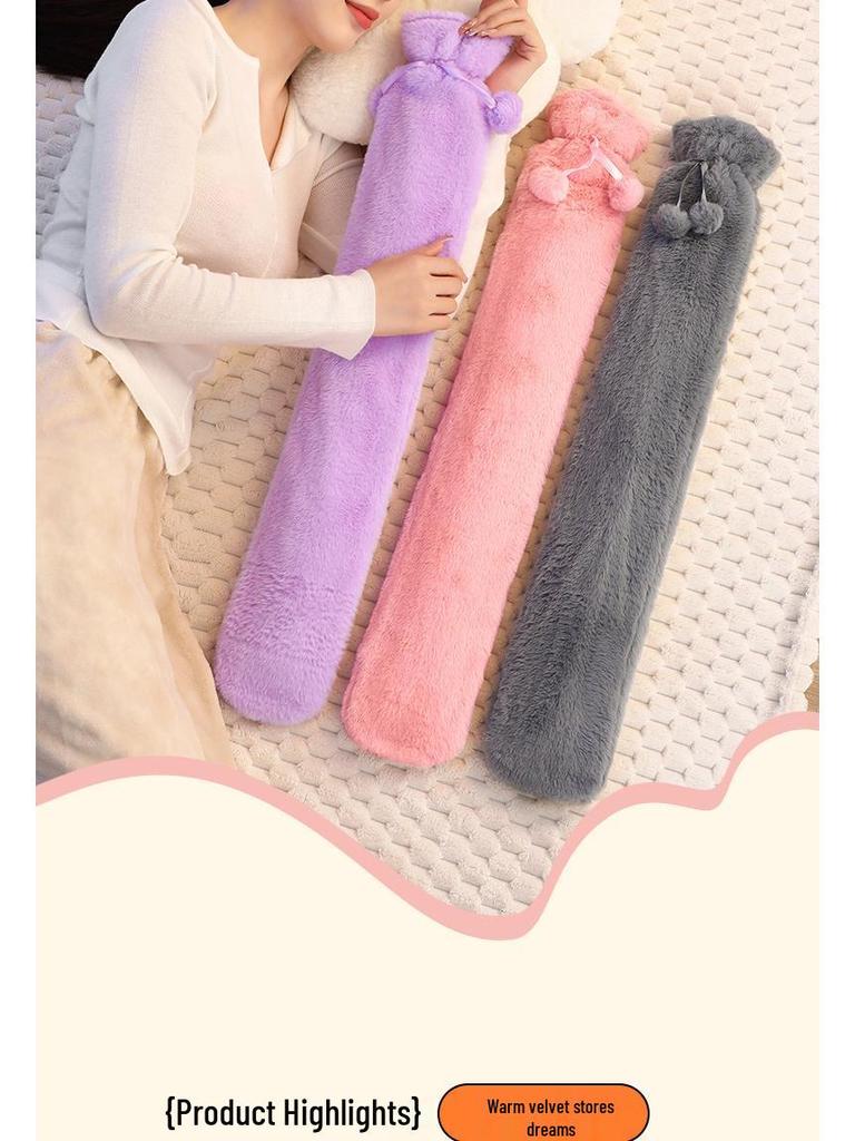 Limited-Time Offer: Long Hot Water Bottle for Winter Warmth – Water-Filled Bed Quilt Heater