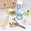 1Set 1:12 Dollhouse Miniature Flour Egg Beater Rolling Pin Cut Board Oil Bottle Baking Tool Model Kitchen Decor Toy