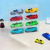 Акриловая витрина для автомобилей 1:64 Для модели автомобиля Hot Wheels Игрушка 8-ячеечная стойка-шкаф Пыленепроницаемые штабелируемые коробки для хранения автомобилей Прозрачные