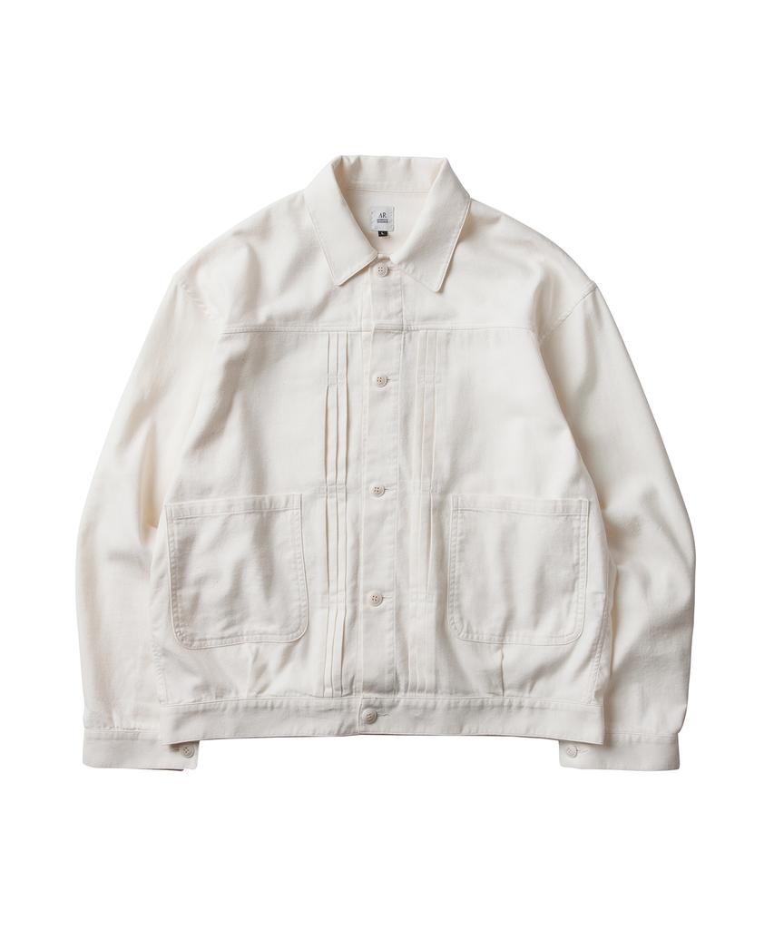 Dgre Silk Neb Blouse Jacket Cream