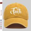 Кепка Бейсболка с принтом 'Faith Letter' Модная Трендовая Солнцезащитная Кепка Удобная Легкая Кепка Тракер Регулируемая Лямка Моющаяся