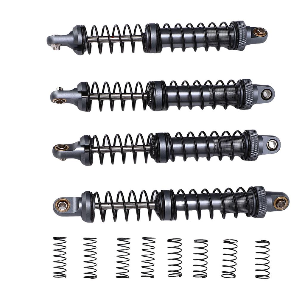 4pcs RC Car Shock Absorber Alloy 100mm Double Springs Shock Damper for 1/10 RC Crawler Off Road Car