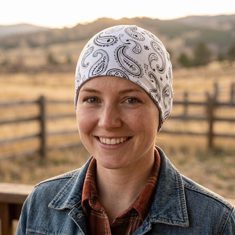 Breathable Bandana Headscarf Paisley Print Pirate Hat Cycling Head Wrap Outdoor Activities