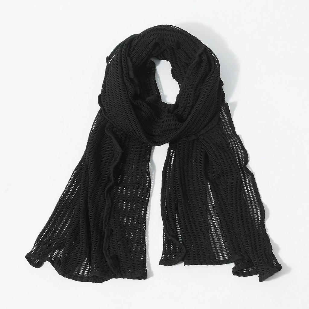 Personalized Knitted Scarf British Style Warm Hollow-Out Male Scarf