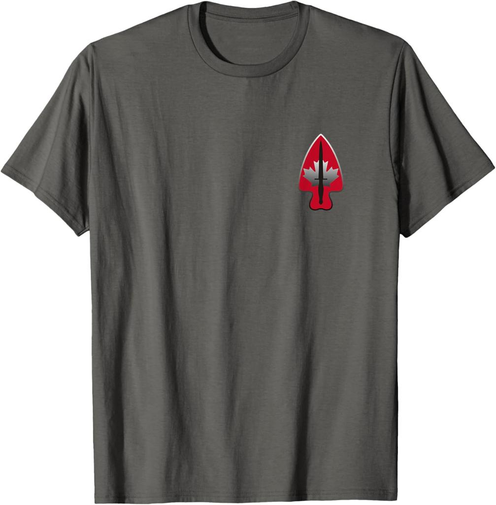 Canadian Special Force Canadian JTF Army TShirt Short Sleeve Casual Cotton Shirt