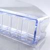 Ящик для хранения защитной насадки для машинки для стрижки волос с 10 отделениями, водонепроницаемый прозрачный прямоугольный пластиковый ящик для хранения направляющих расчесок