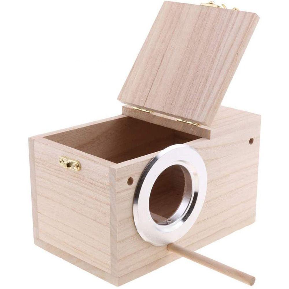 Parrot Lovebirds Finch Wooden Bird supplies Bird Breeding Box Nesting House Cage Nest