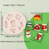 Fondant Cake Decorating Molds Silicone Molds Christmas Santa Chocolate Molds Holiday Dessert Cake Baking Tool Nonstick