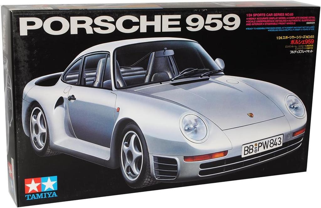 Tamiya 1/24 Sports Car Series No. 65 Porsche 959 Plastic Model 24065