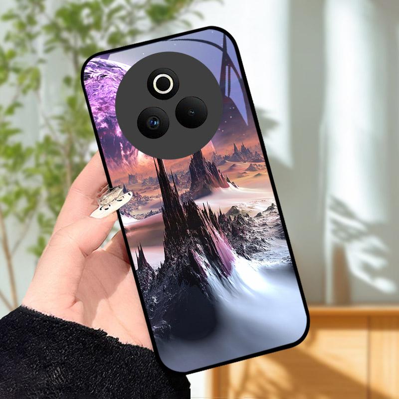 Закаленное Стекло Чехол для Телефона Для OPPO Realme P3 Pro 5G Funda Ударопрочный Жесткий ПК Корпус Задняя Крышка Для Realme P3Pro RMX5032 Coque
