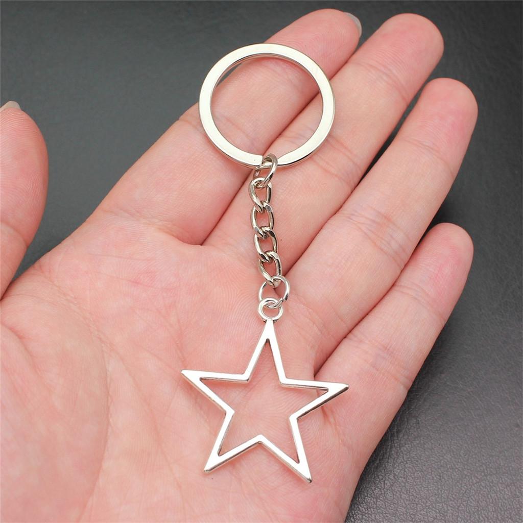 Брелок для ключей «Звезда, Луна, Пентаграмма» для мальчиков, украшения на Новый год, романтические распродажи товаров