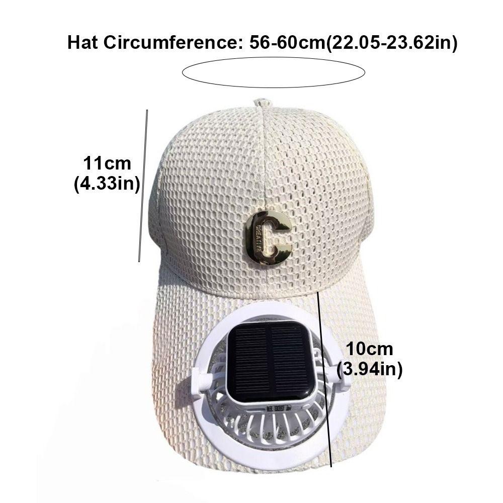Quick Dry Solar Fan Hat USB Charging Sun Protection Caps New Baseball Cap  Summer