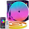 RGB Светодиодная Неоновая Лента с Bluetooth Управлением Лампа для Украшения Вечеринки IP67 Водонепроницаемая Гибкая Лента Веревка