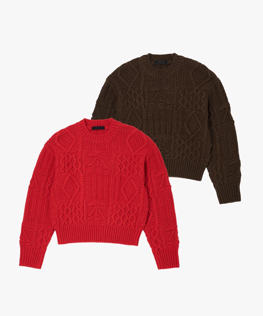 PLAC WOMEN Cherry Cable Knit_2 Colors